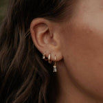Diana Diamond Gold Hoops