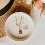 Athena Gold Hoops