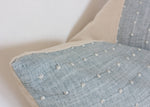 22x22 Designer Light Blue Dot Pillow Cover