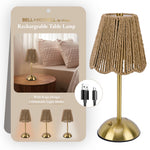 Scalloped Woven String Lamp