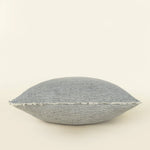 24x24 Lina Linen Pillow -  Navy Stripe