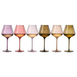 Colored Crystal Wine or Martini Glass