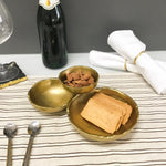 Gold Textured 3-Bowl Cluster Tray