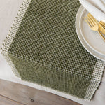 Lattice Olive Branch Table Runner - 13 x 72"