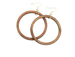 Wood Ring Earrings