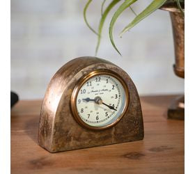 Antique Brass Table Clock