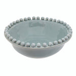 8" Ceramic Beaded Bowl - Coastal Blue
