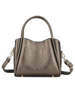 Clara 3 Compartment Crossbody Bag - Pewter