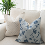 22x22 Odette Neutral Ivory Dotted Pillow Cover