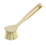 Bamboo Dish Brush w/Scraper: Gray