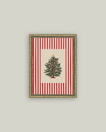 8x10 Peppermint Stripe Tree Framed Art