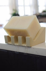 Silicone Draining Soap Dish: Black