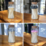 Large Match Vial - Charcoal Black