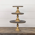 Black & Gold Pedestal Large