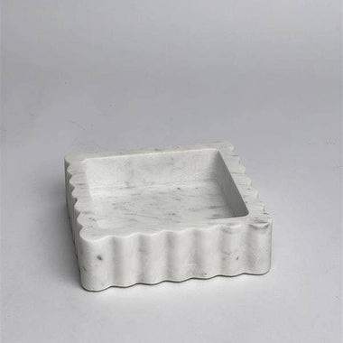 White Stone Cocktail Napkin Holder