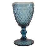Diamond-Patterned Water or Wine Glass