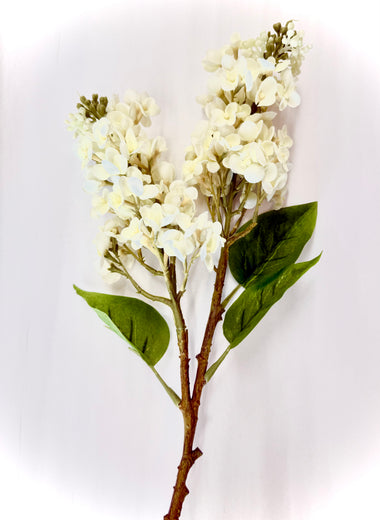 26" Real Touch White Lilac Stem