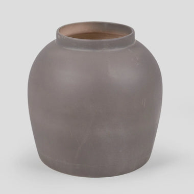 Large Matte Slate Gray Vase