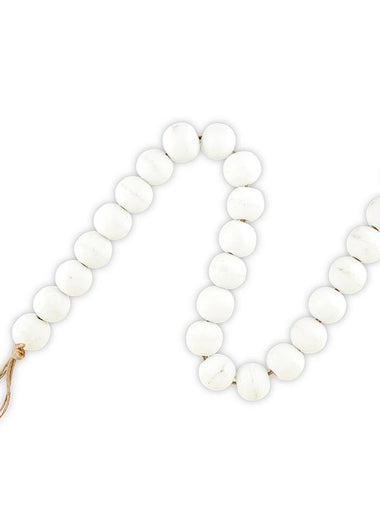 White Glass Decor Beads