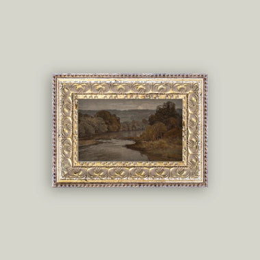 7x5 Autumn River Art in Frame