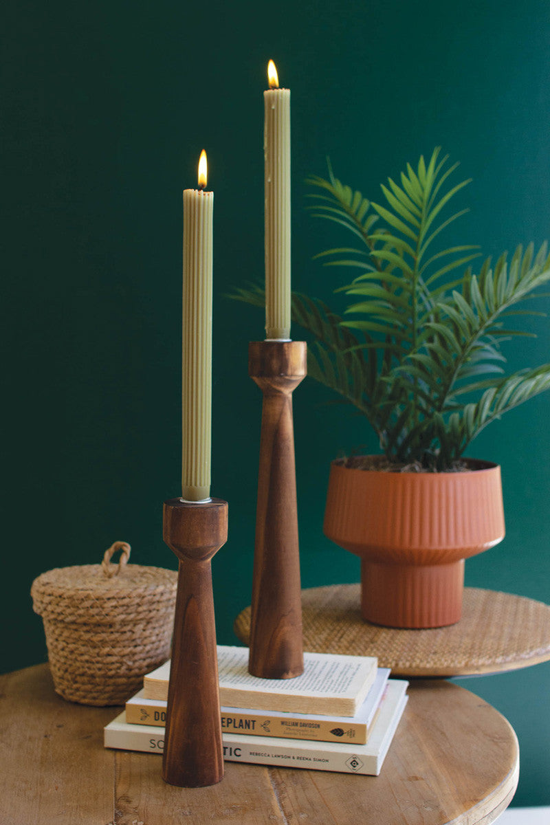 Wooden Taper Candleholder