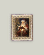 5x7 Classic Santa Vintage Framed Art