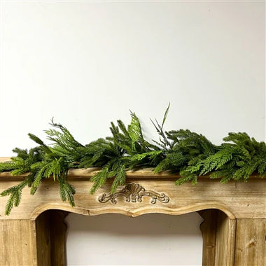 4' Real Touch Port Orford Cedar & Spruce Garland