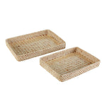 Geometric Capiz Inlaid Tray