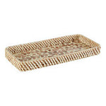 Patterned Capiz Inlaid Tray