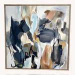 40x40 Neutral Abstract Framed Art