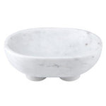 White Footed Marble Bowl