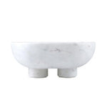 White Footed Marble Bowl