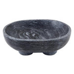 Charcoal Footed Marble Bowl