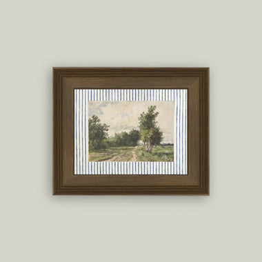 10x8 Provence Landscape Art in Frame