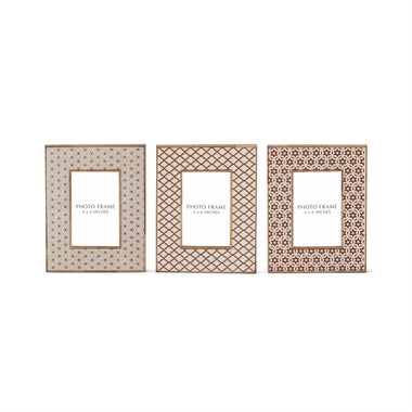 Wood & Resin Tile Photo Frame - 4x6