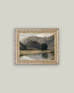 10x8 River Mountainscape Art in Frame