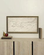 12x7 Rolling Hills Sketch in Frame