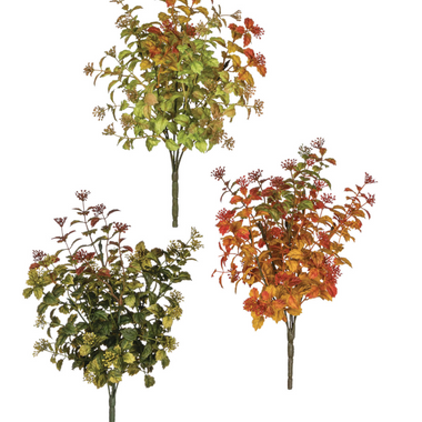 12" Mini Leaf Berry Bush