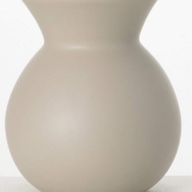 Modern Gray Hourglass Vase