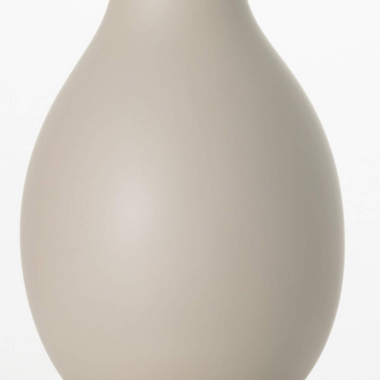 Matte Gray Teardrop Vase