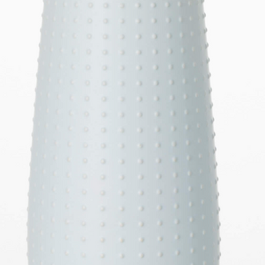 Dotted Soft Gray Blue Vase
