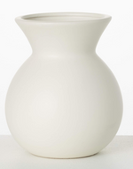 Matte Cream Hourglass Vase