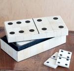 Resin Domino Box with Dominoes