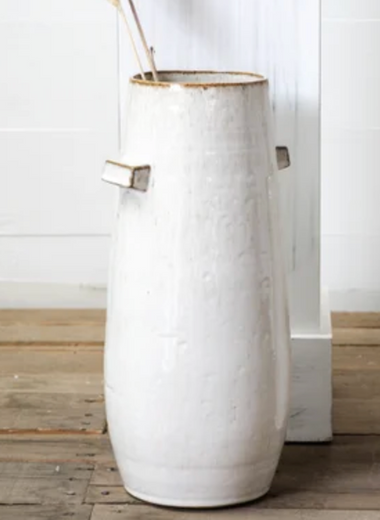 15" Ceramic Handle Vase