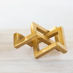 7" Geometric Gold Object