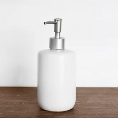 White Soap Pump