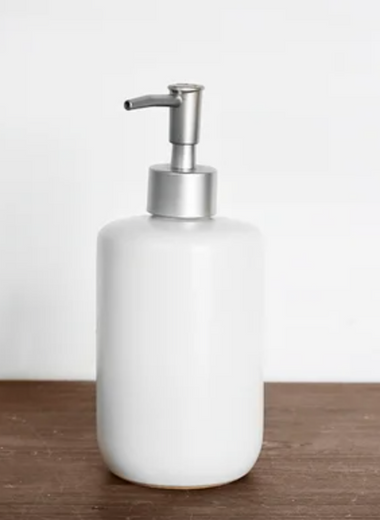 White Soap Pump