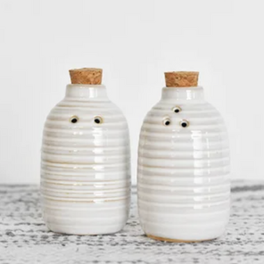 Set of Glazed Salt & Pepper Shakers