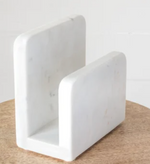 White Marble Napkin Holder