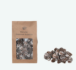 Dried Natural Pinecones in Printed Kraft Bag, Snow Finish